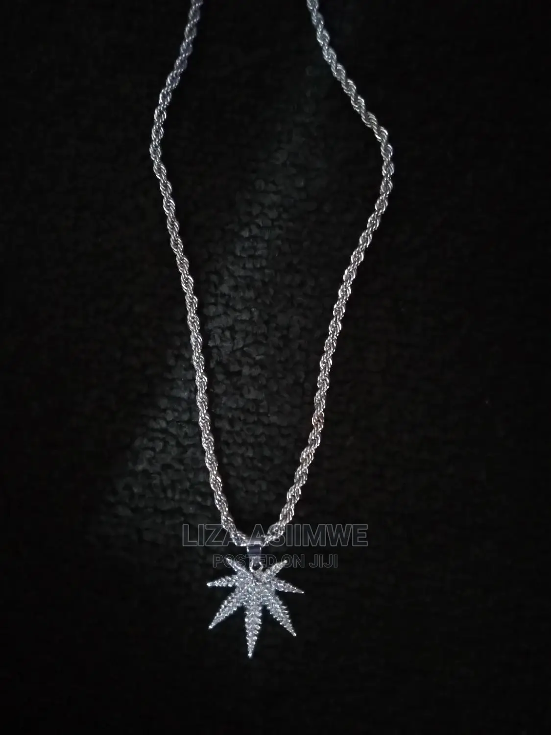 Men's Rope Available With a Weed Pendant