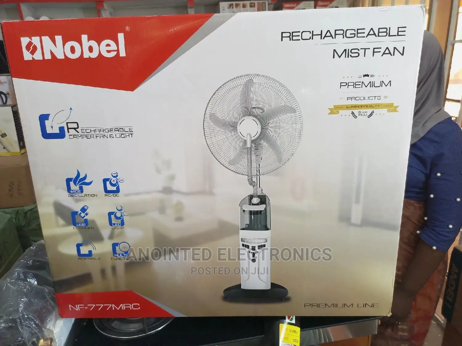Mist Rechargeable Fan