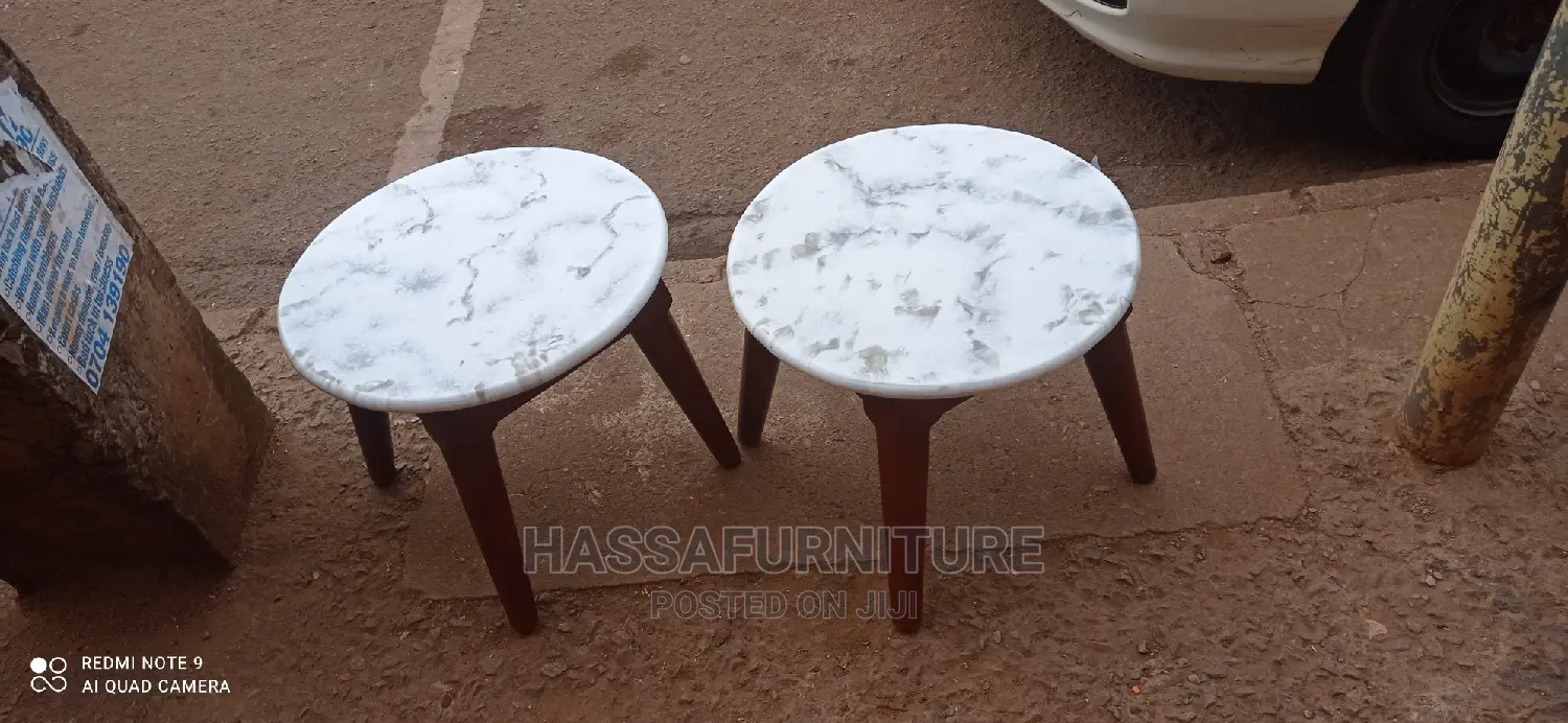 Round Wooden Tables Made From Marble Cottage