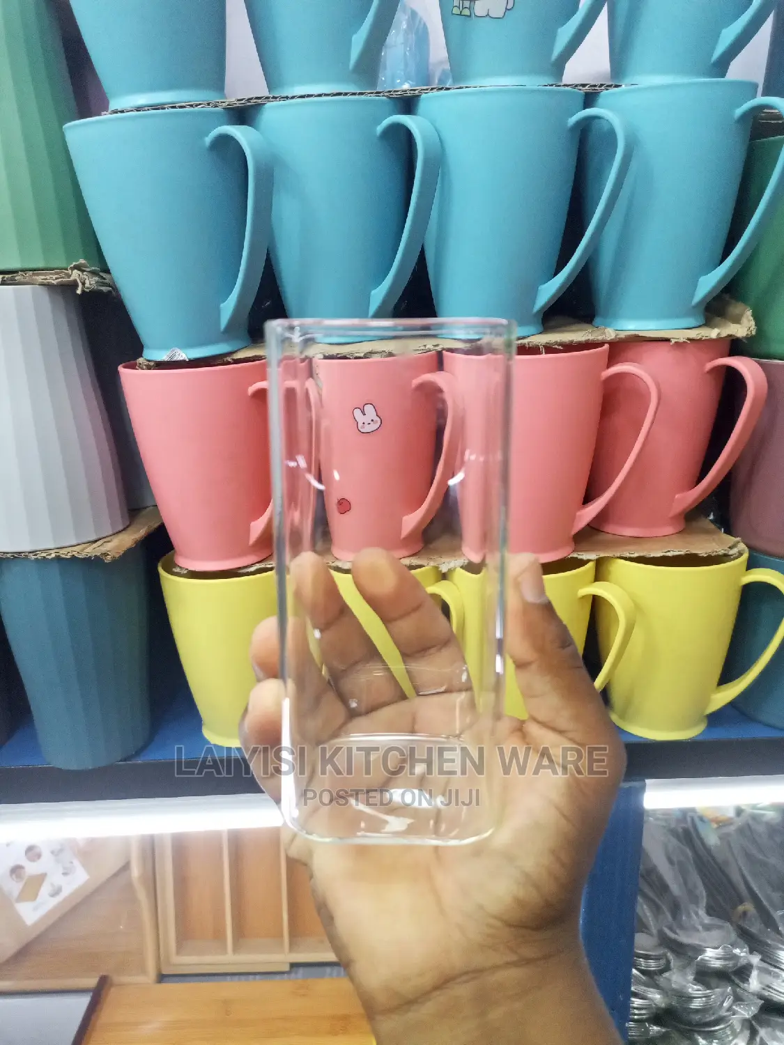 12pieces of Unique 4sided Juice Glass