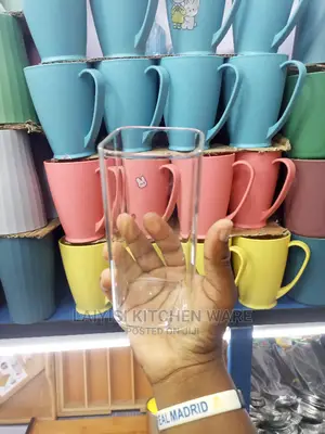 12pieces of Unique 4sided Juice Glass