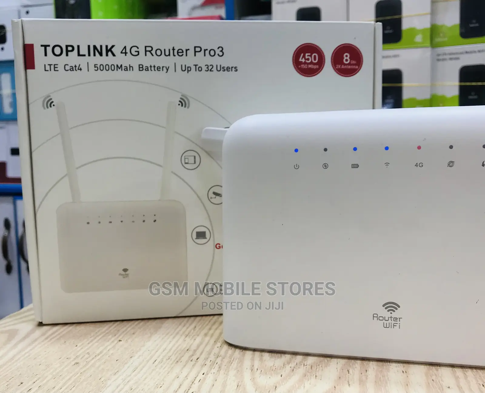 TOPLINK 4GLTE Cat4 Rechargeable Routers With 5000mah Battery