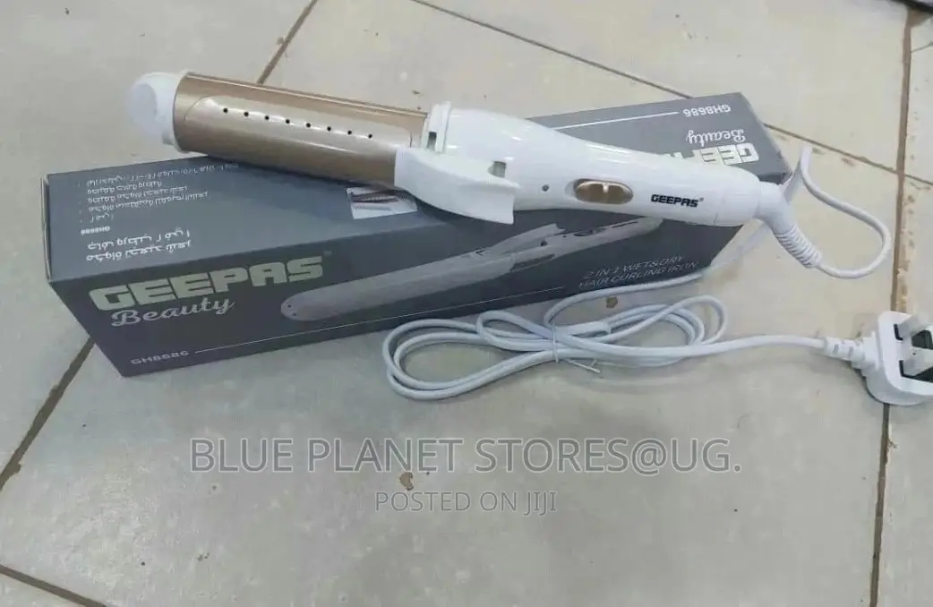 Geepas 2 in 1 (Wet and Dry) Hair Curler and Straightener