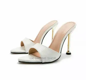 Women Snake Print Slippers Strappy High Heel Sandals