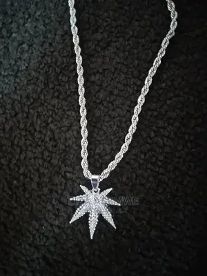 Rope Chains Available With a Weed Pendant