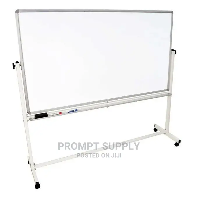 Whiteboard (90cmx120cm) With a Stand Plus Markers Eraser