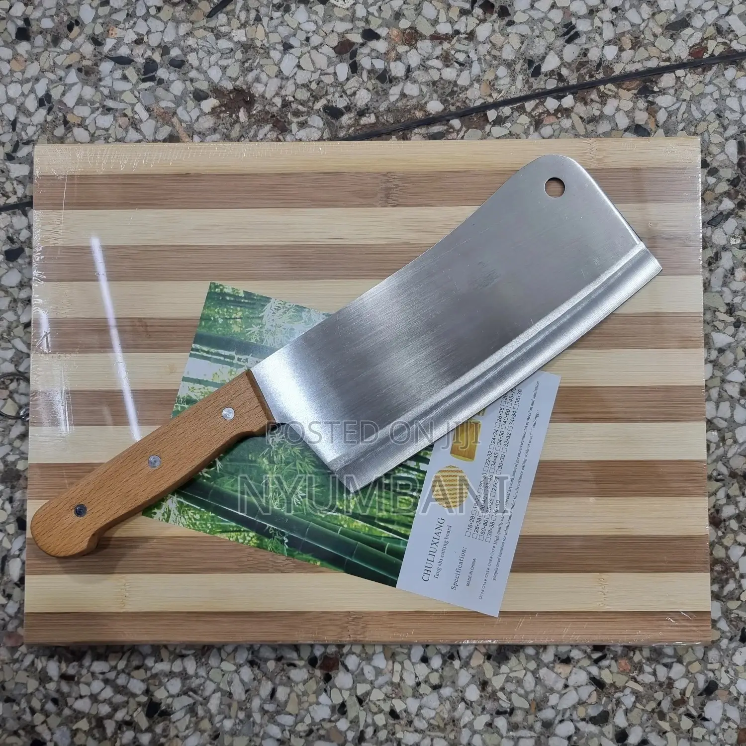 Wooden Chopping Boards With Chopper Knife