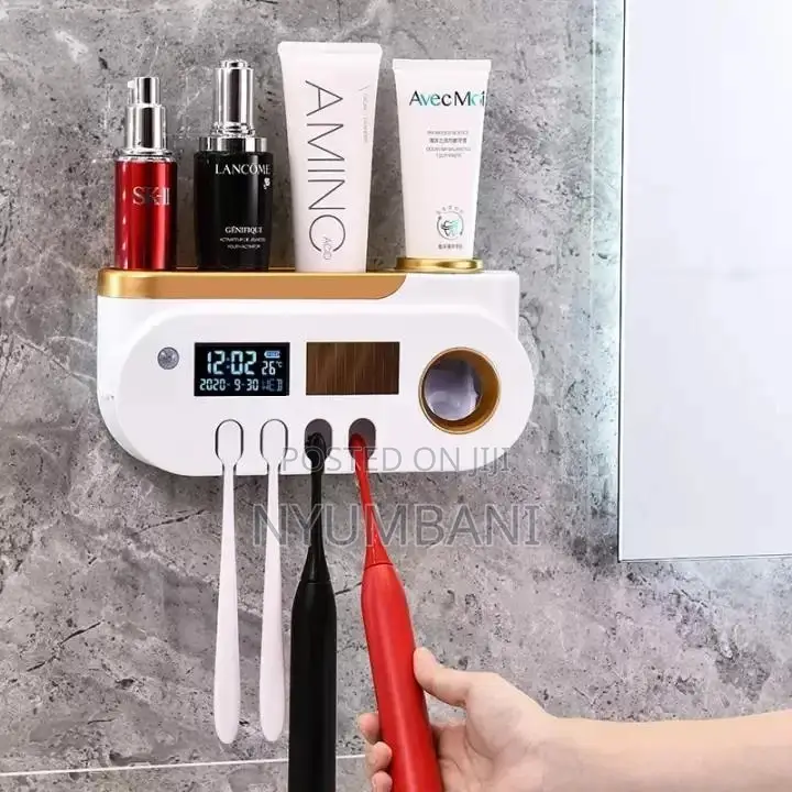 Tooth Paste Dispenser and Tooth Brush Sterilizer