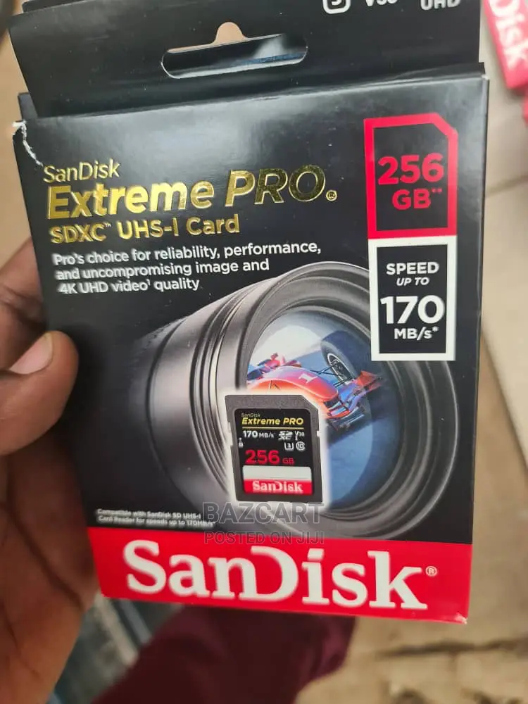 Sandisk 256GB Extreme Pro SDXC 4K USH-1 Card