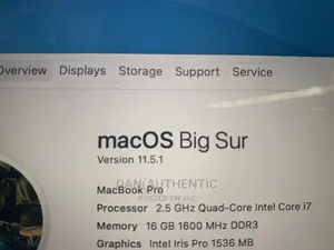 Laptop Apple MacBook Pro 2015 16GB Intel Core I7 SSD 500GB