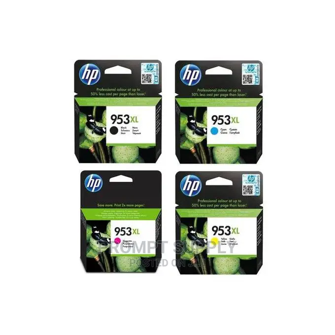 Hp 953XL High Yield Ink Cartridges ( Black , Cyan , Magenta