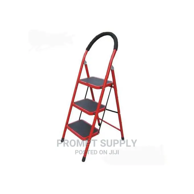 3 Steps Multi-Purpose Foldable Ladder-Red