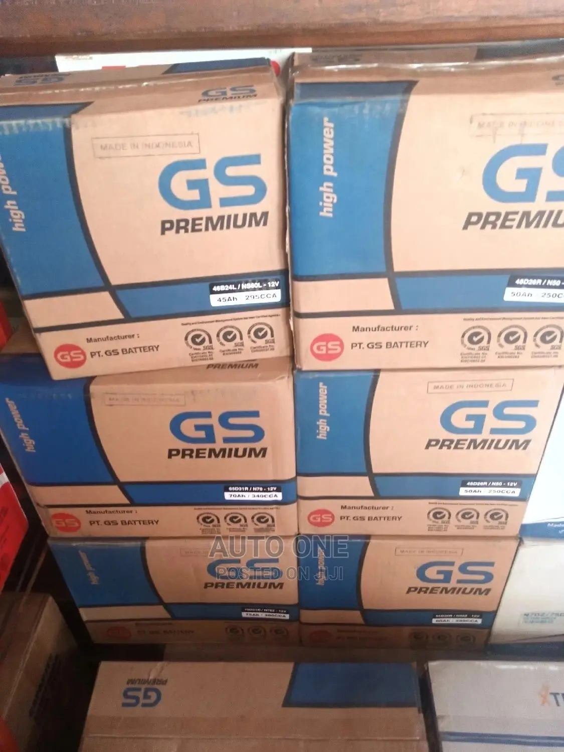 N50GS Batteries Japan Made in All Sizes for All Cars