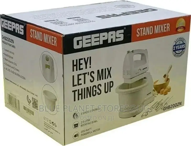 Geepas 2.5litres Stand Mixers (GHB-2002N)