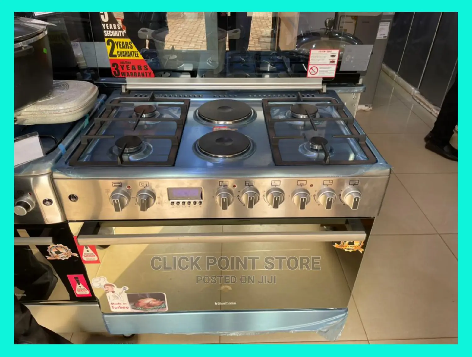 Blueflame 4 by 2 Cooker / 4 Gas Plus 2 Electric Cooker