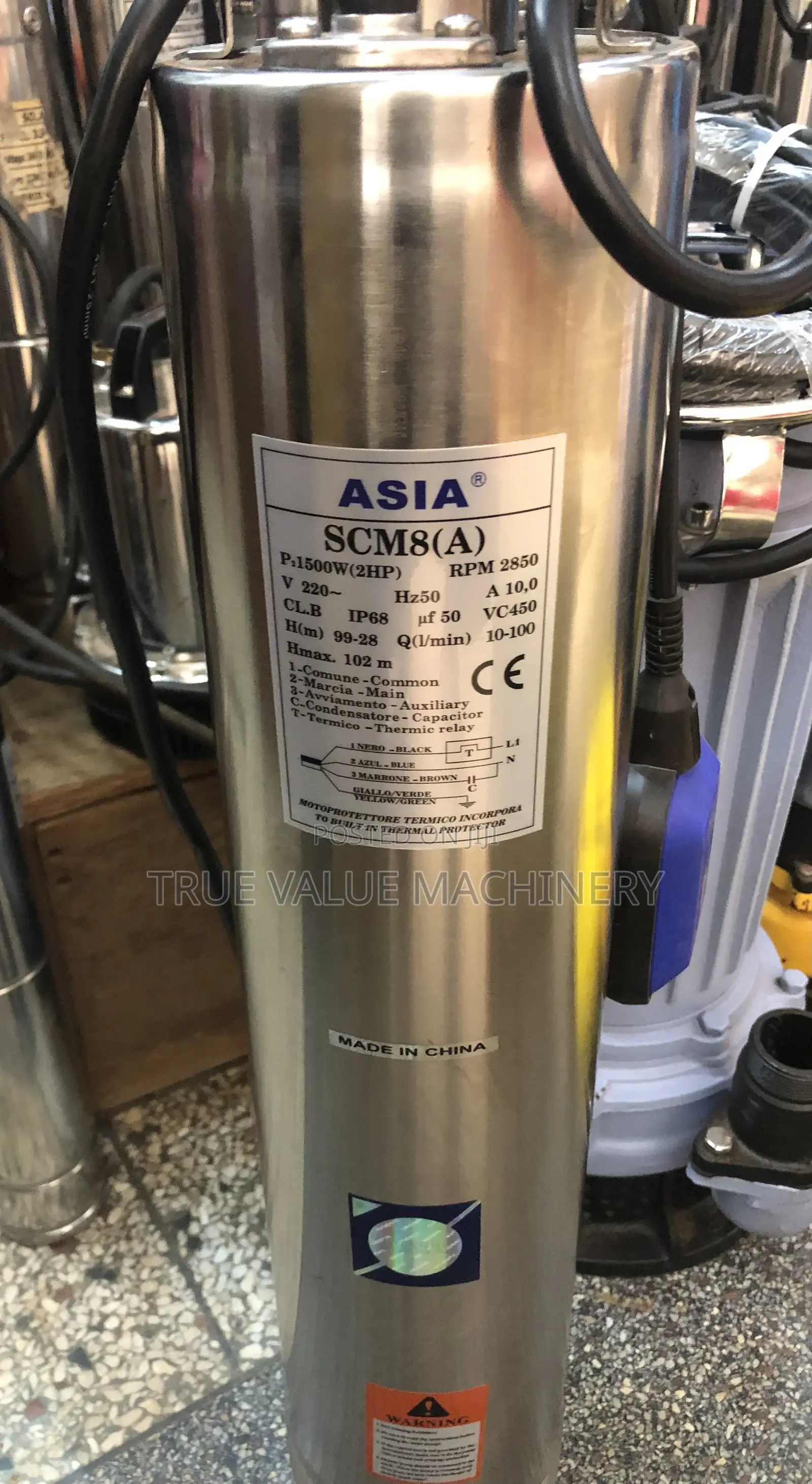Submersible Water Pump 2hp, 102m