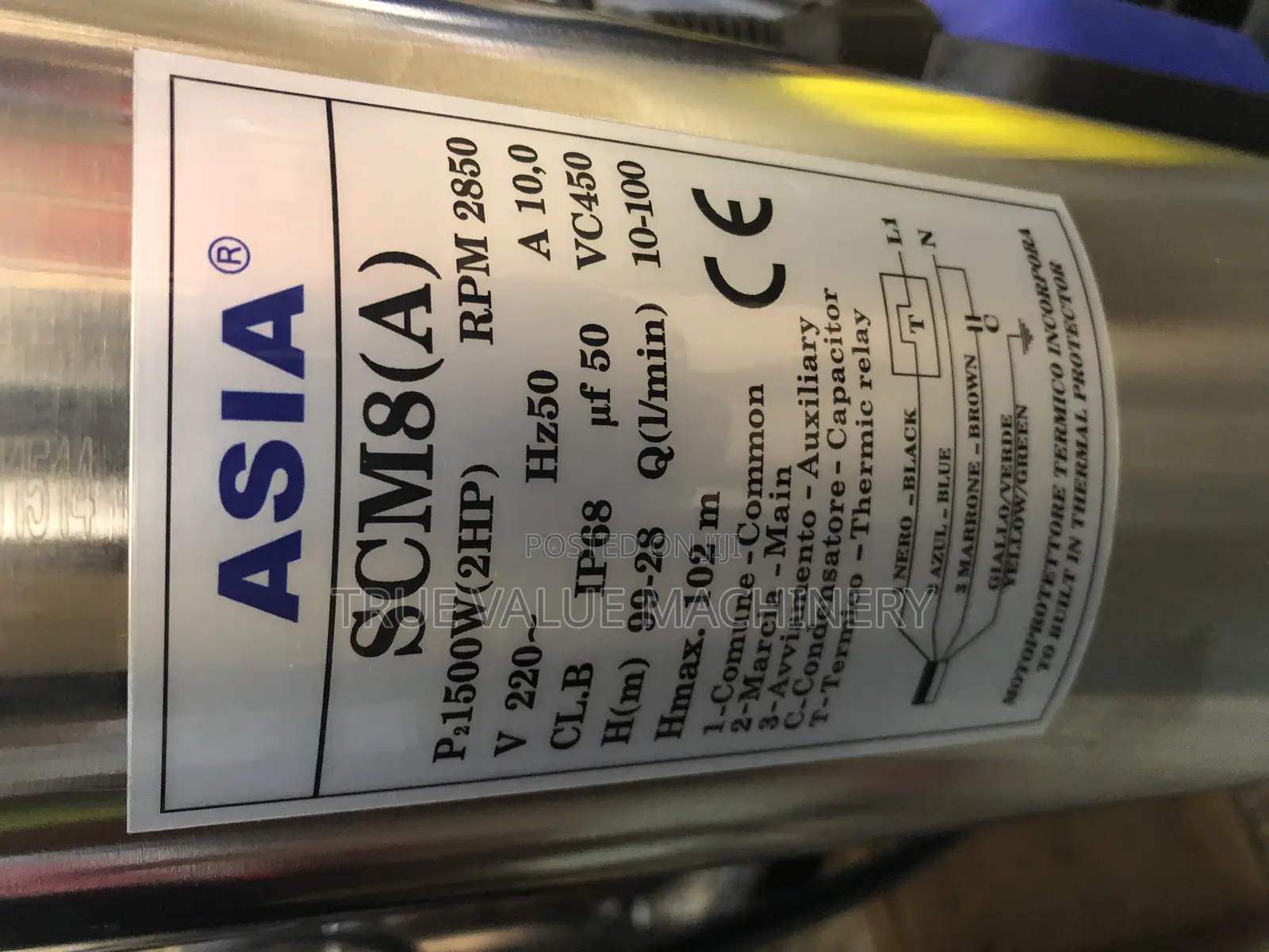 Submersible Water Pump 2hp, 102m