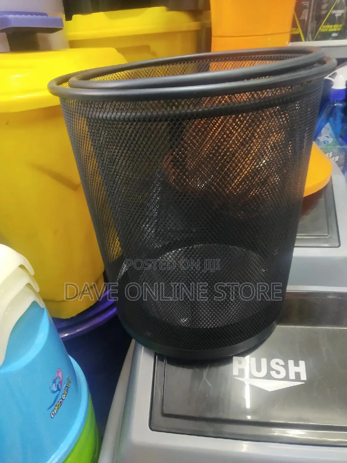 Metalic Wire Mesh Waste Bin