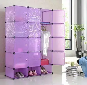 3 Coulmn Plastic Wardrobe