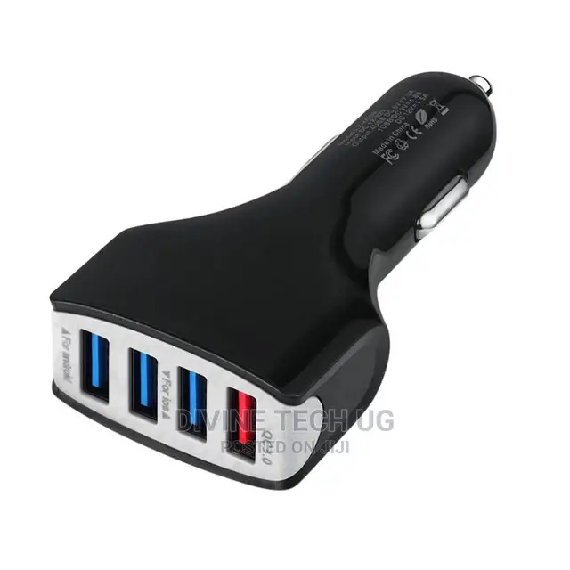 Super Fast Car Charger- 4 Usb Ports