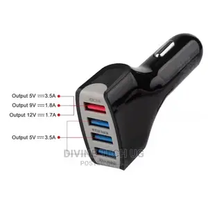 Super Fast Car Charger- 4 Usb Ports