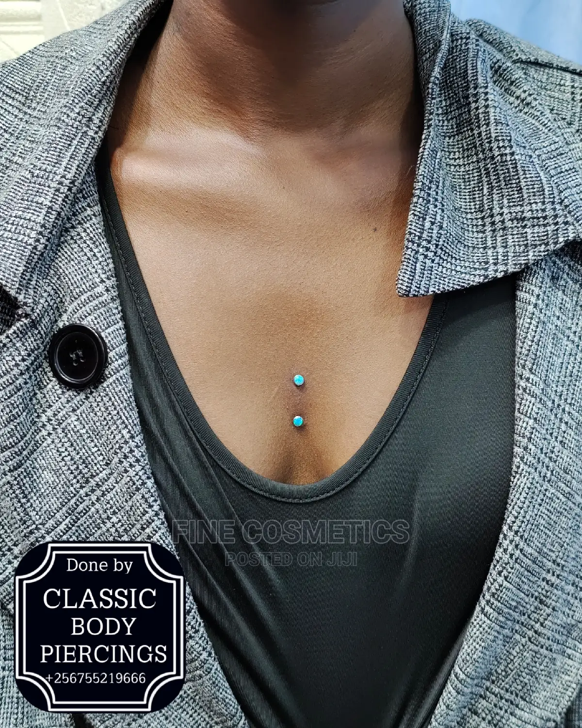STERNUM Piercing, Breast Bone Piercing Kampala Uganda
