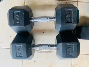 Photo - A Pair of 15 Kg Hexa Dumbbell