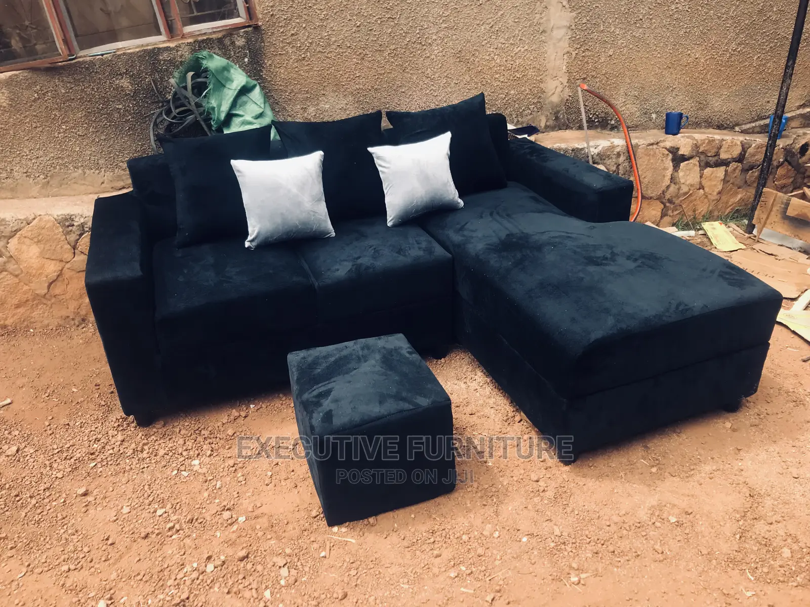 Simple L Sofa