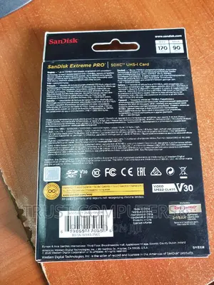 256gb Sandisk Sd Card Extreme Pro 170 Speed