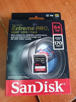 64gb Sandisk Sd Card Extreme Pro 170 Speed