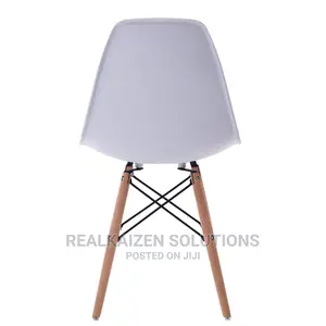 KOGA BILBAO White Modern Dinning Wooden Leg Chair (4pcs)