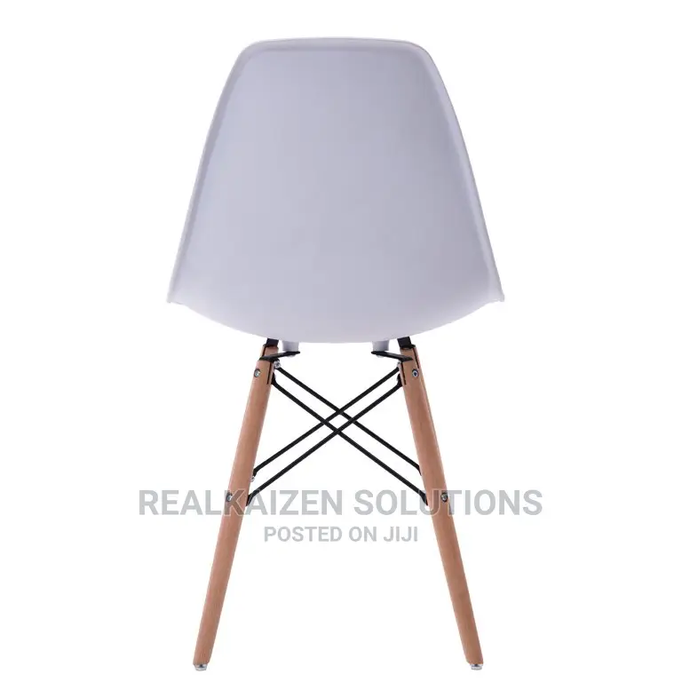 KOGA BILBAO White Modern Dinning Wooden Leg Chair (4pcs)