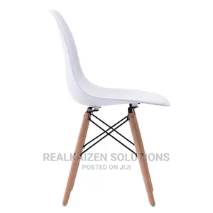 KOGA BILBAO White Modern Dinning Wooden Leg Chair (4pcs)