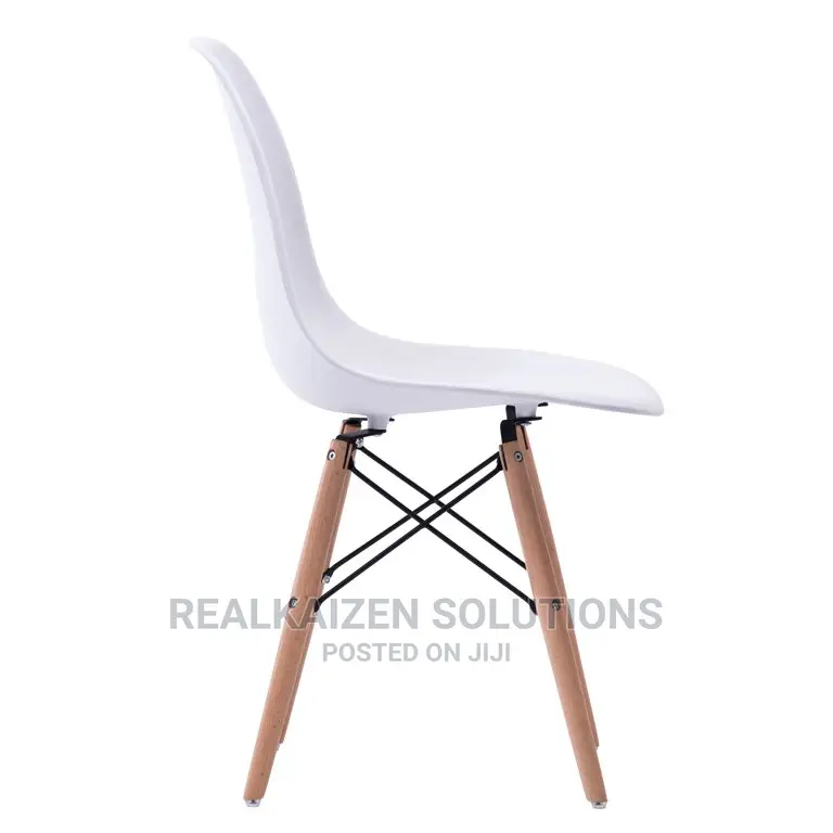 KOGA BILBAO White Modern Dinning Wooden Leg Chair (4pcs)