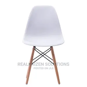 KOGA BILBAO White Modern Dinning Wooden Leg Chair (4pcs)