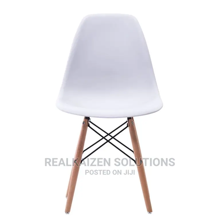 KOGA BILBAO White Modern Dinning Wooden Leg Chair (4pcs)
