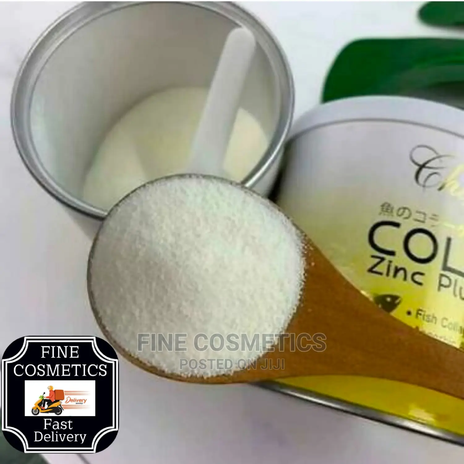Collagen Powder + Zinc Plus Vitamin C Skin Fish Oil Peptides Ascorbic