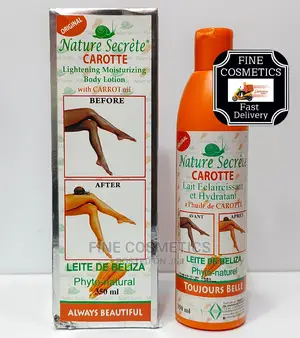 Nature Secret Carrot Set of Lotion, Cream, Soap, Oil + Tube