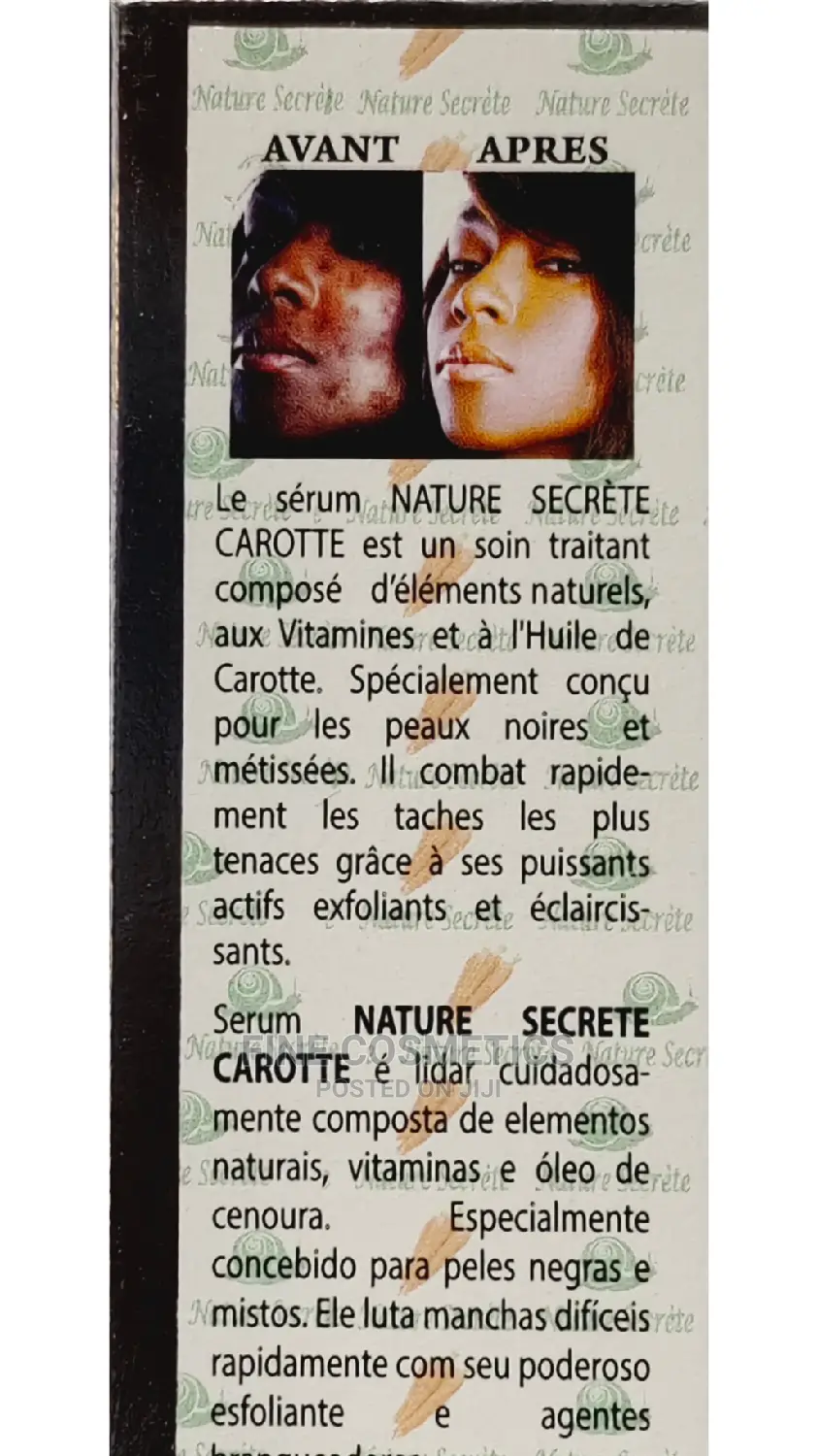Original Nature Secret Carrot Lightening Serum Oil 100ml