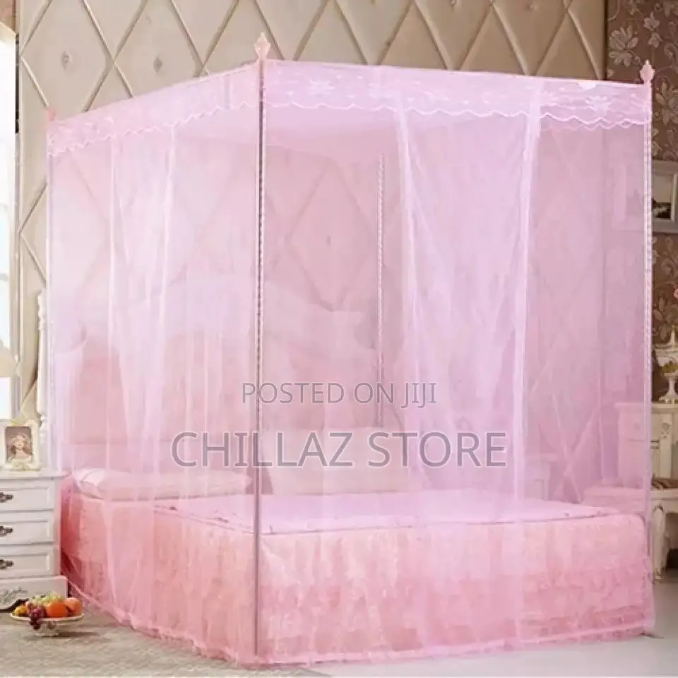 Four Big Stands Square Mosquito Net