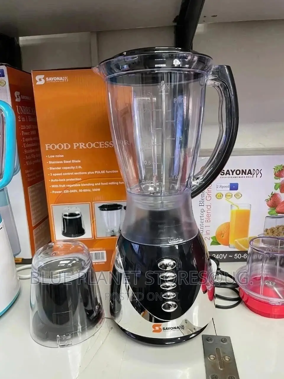 Sayona 2.0litres Electric Blender + Grinder { SB-606 }