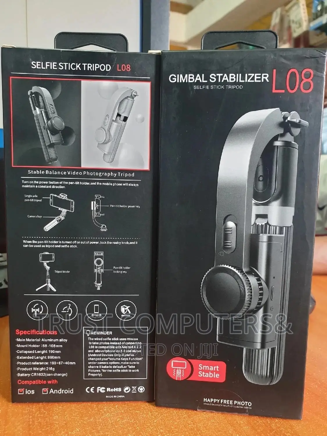 Selfie Stick L08 (Gimbal Stabilizer)