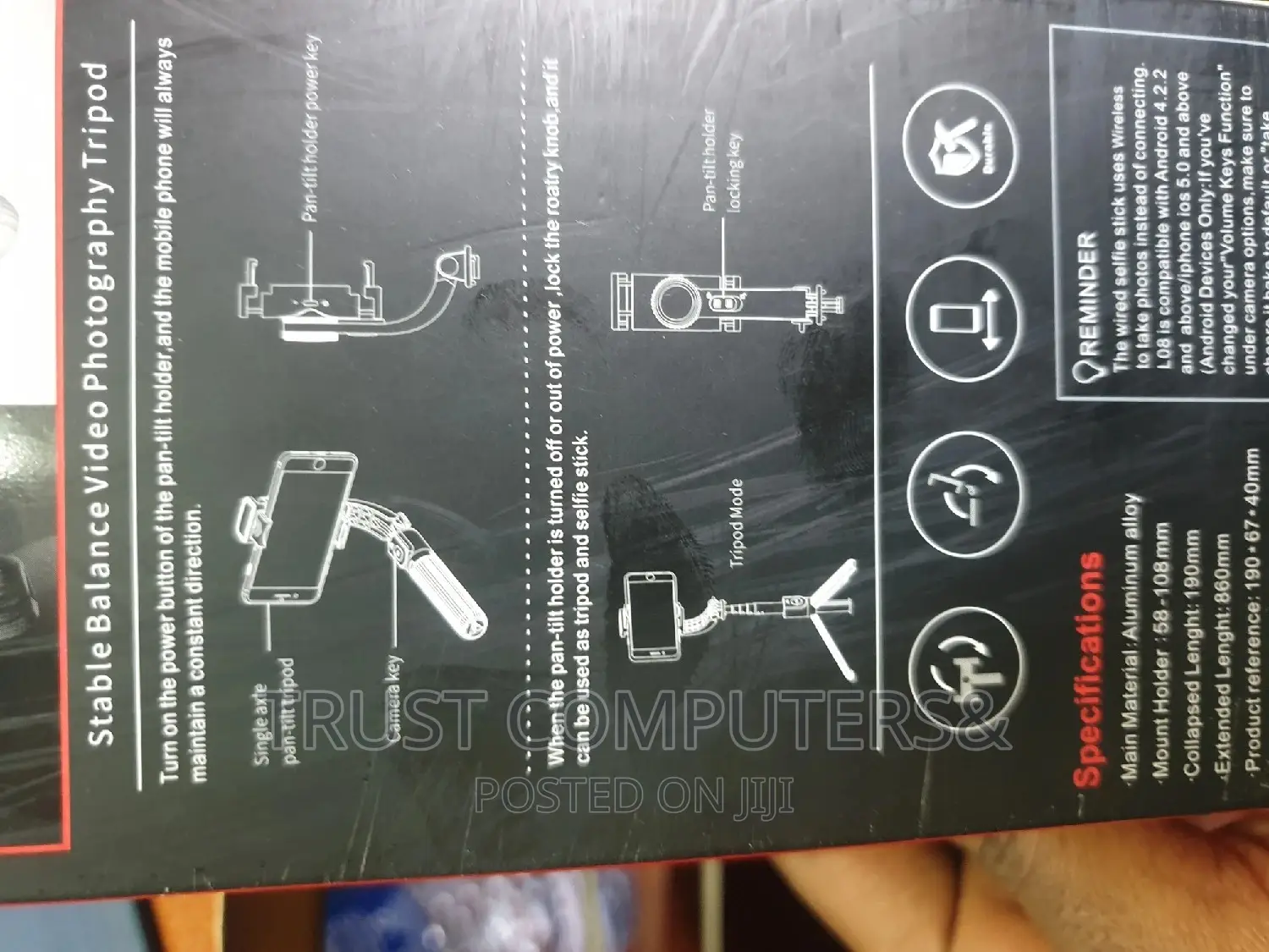 Selfie Stick L08 (Gimbal Stabilizer)