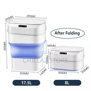 Smart Sensor Folding Trash Can