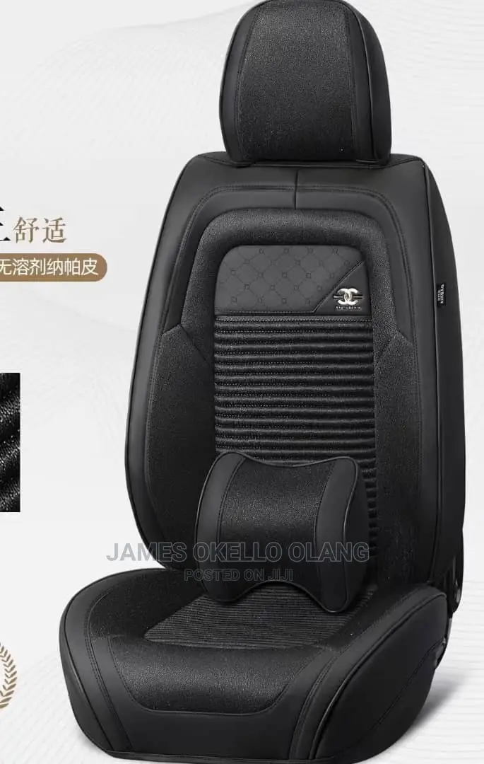 Black and Cream Seat Cover