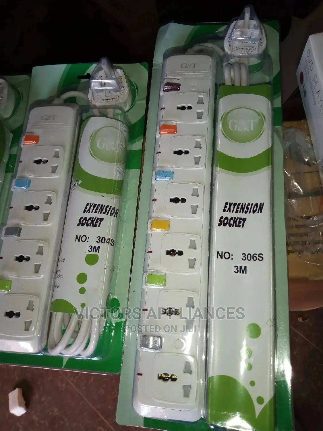 G&T UK 6 Way Extension Sockets