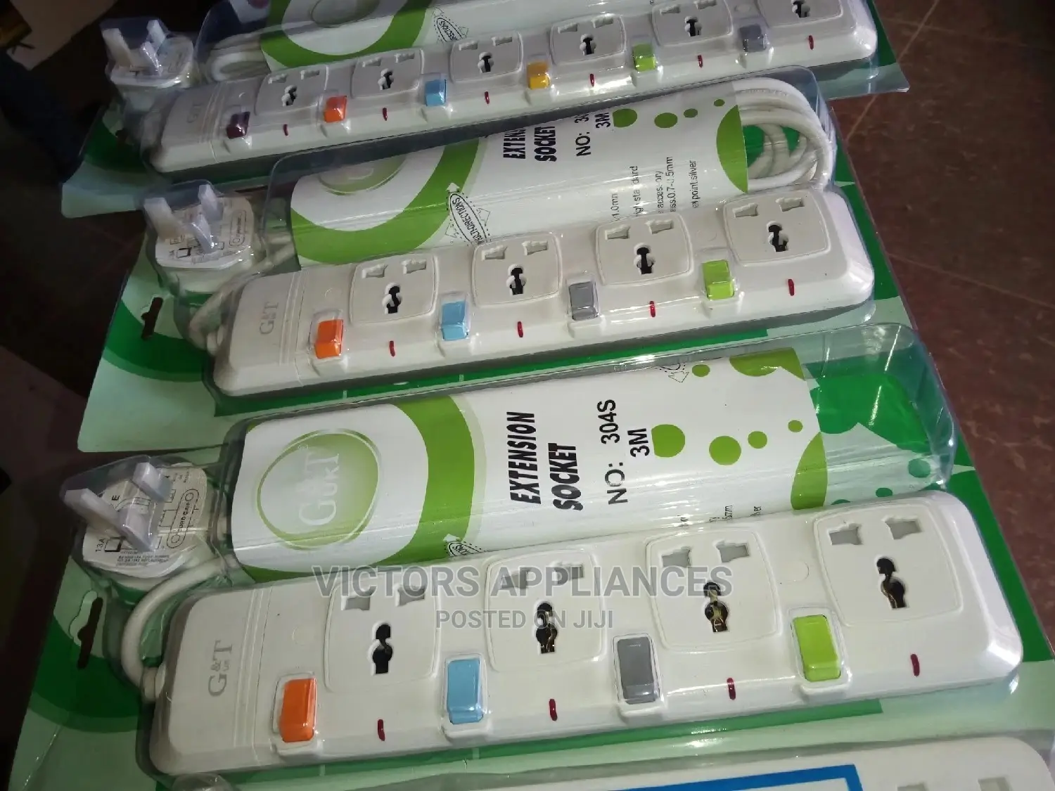 G&T UK 4 Way Extension Sockets