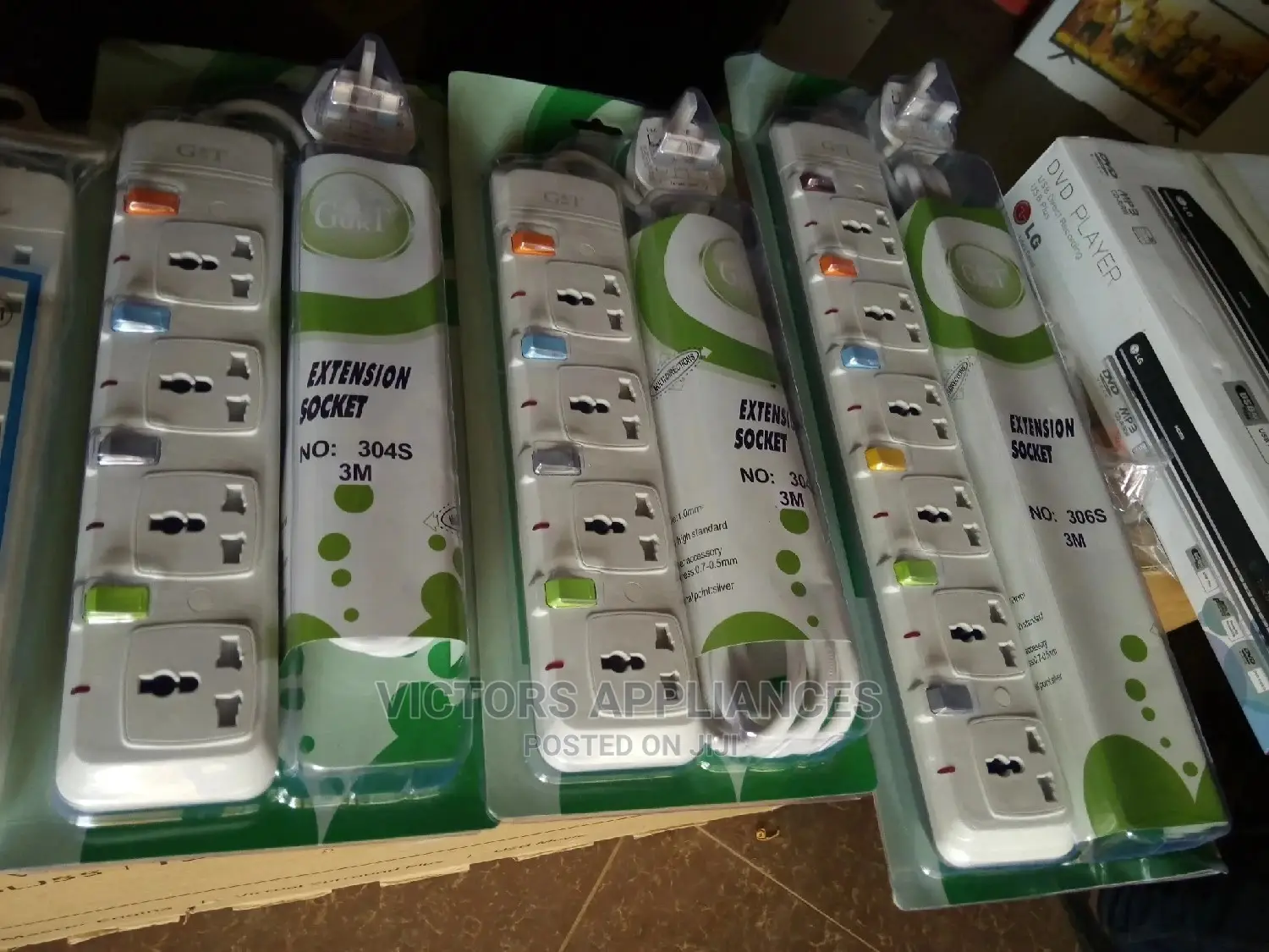 G&T 6 Ways Extension Sockets