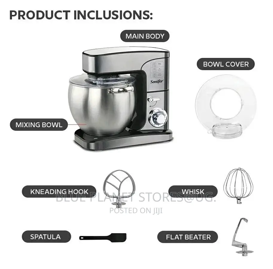 Sonifer 12L Stand Mixer | 2000w || SF-8082 || Commercial Use
