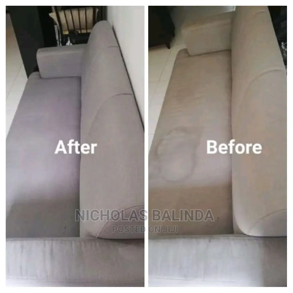 2 Seat Sofa Cleaning It Shows Before and After